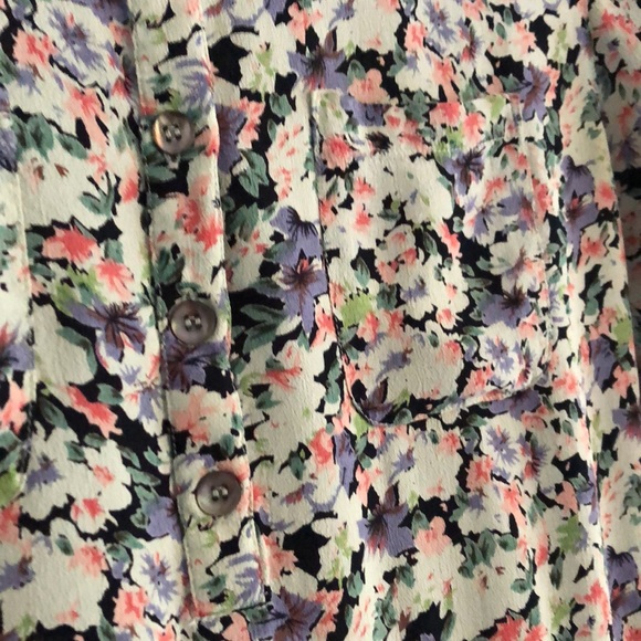 Ganni by Anthropologie Flowy Tiered Dress in Gauzy Floral - Picture 11 of 14